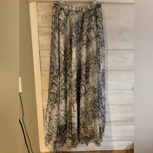 Snake print skirt